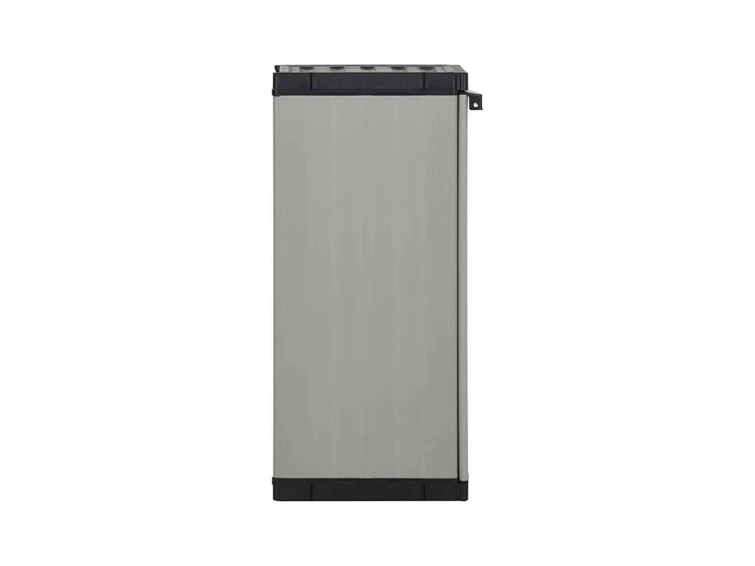 Garten-Lagerschrank mit 1 Boden Grau und Schwarz 35x40x85 cm