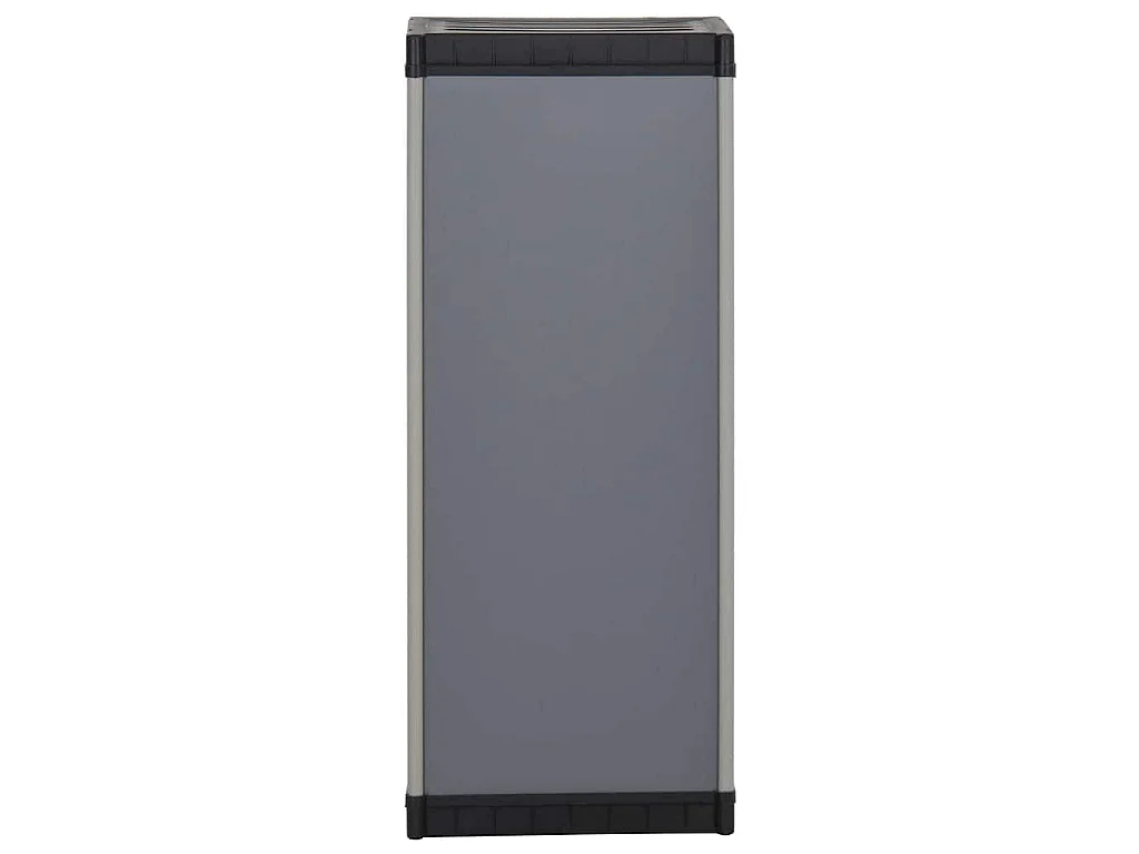 Armoire de rangement de jardin 1 étagère Gris/noir 35x40x85 cm