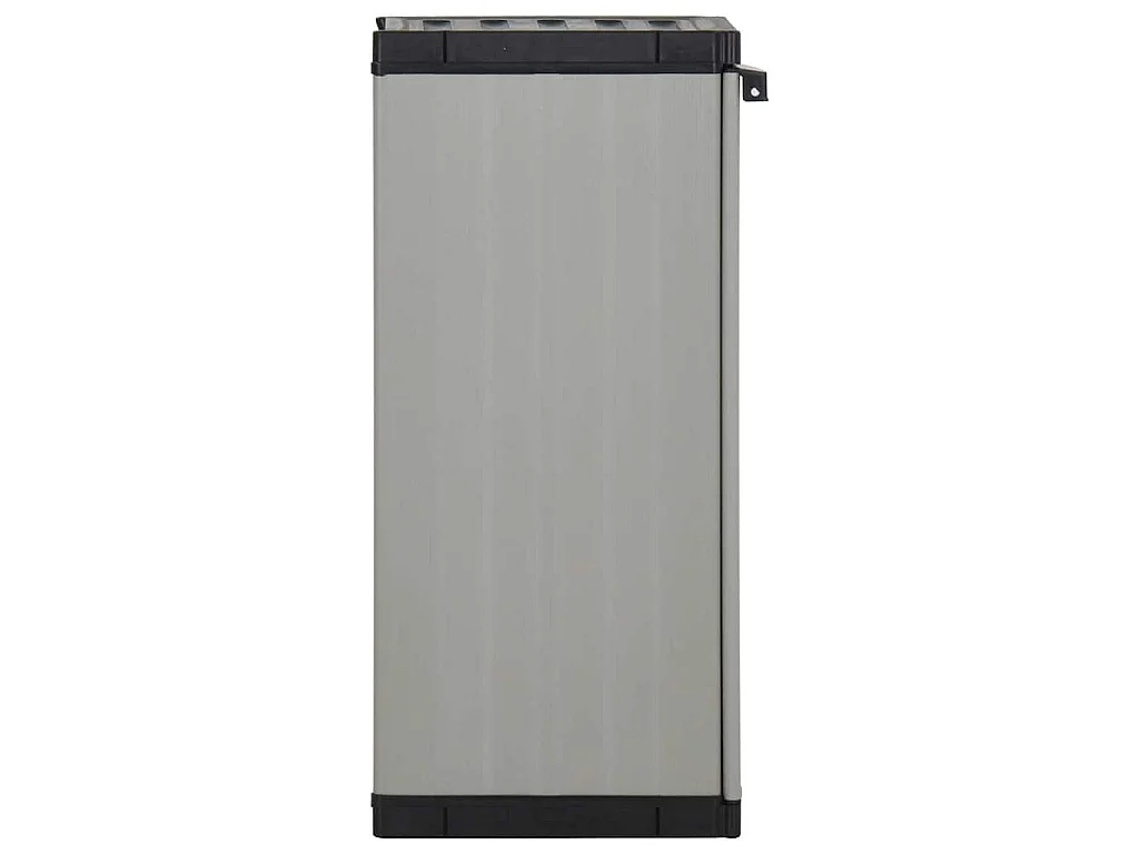 Armoire de rangement de jardin 1 étagère Gris/noir 35x40x85 cm