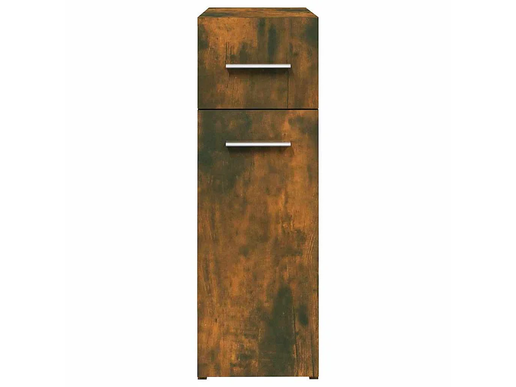 Apothekerskast 20x45,5x60 cm bewerkt hout gerookt eikenkleurig
