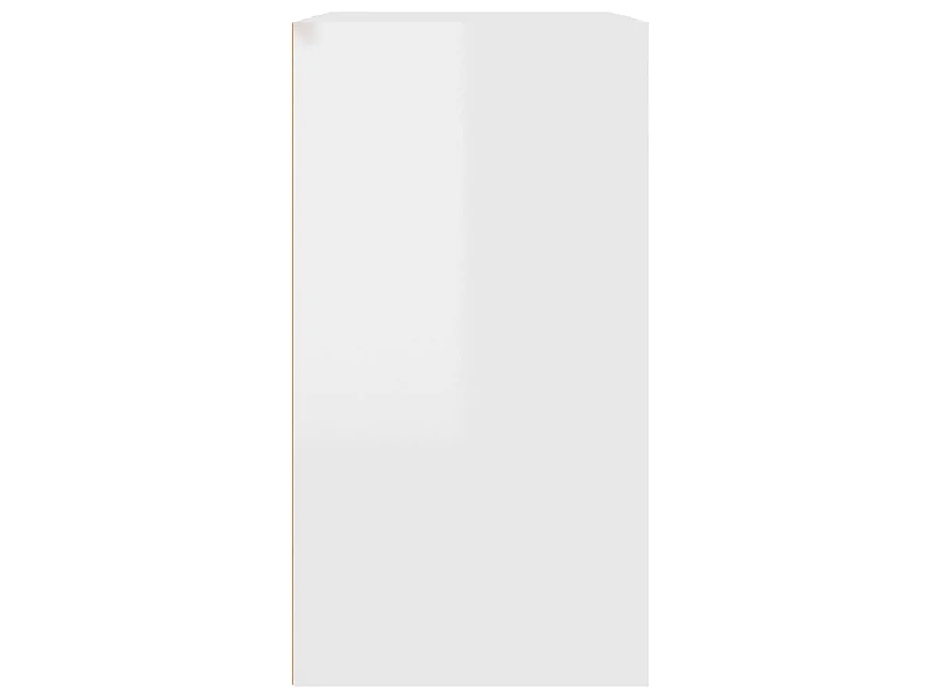 Armoire cosmétique Blanc brillant 80x40x75 cm Bois d'ingénierie