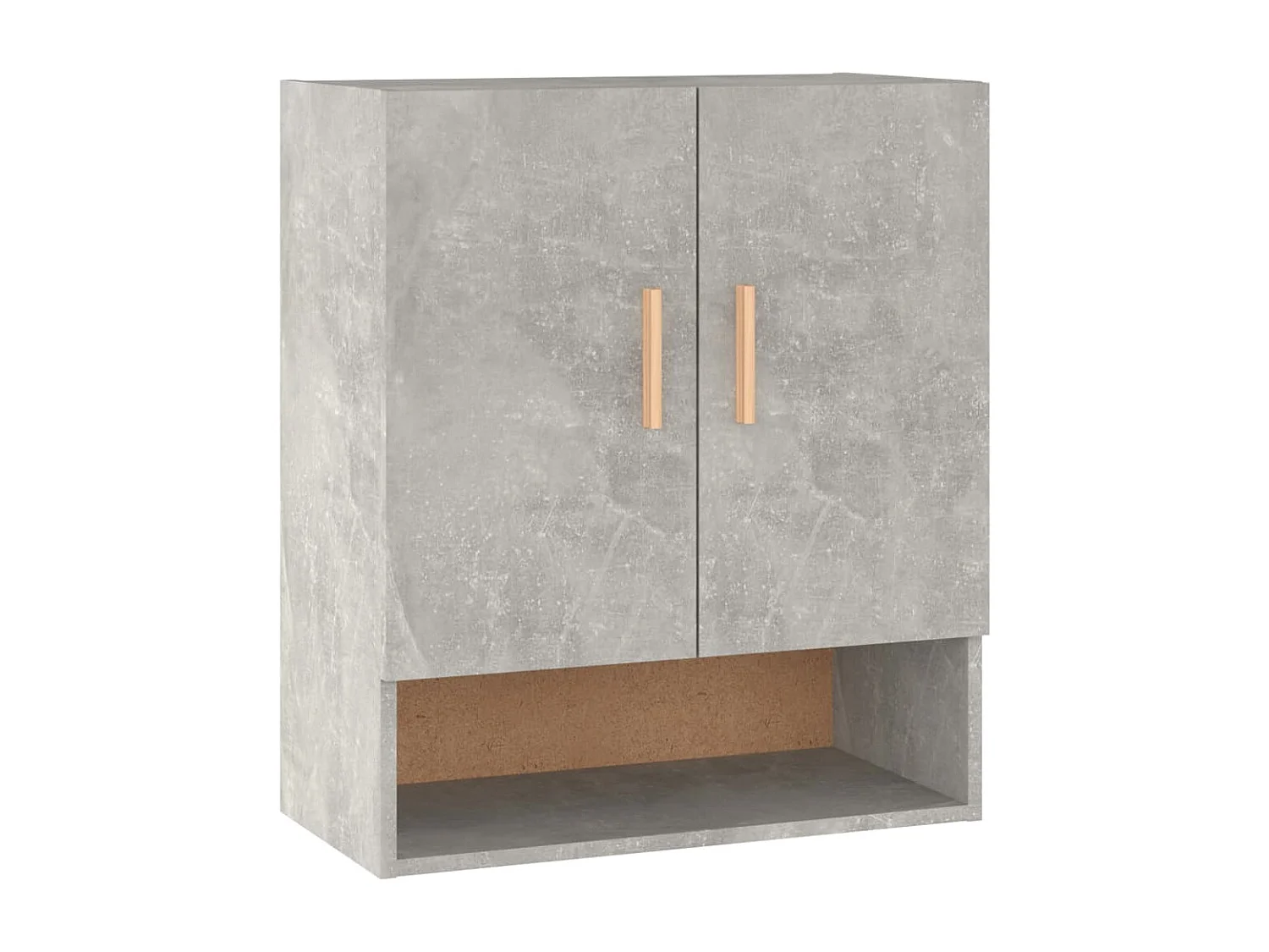 Armário parede 60x31x70cm derivados de madeira cinzento cimento