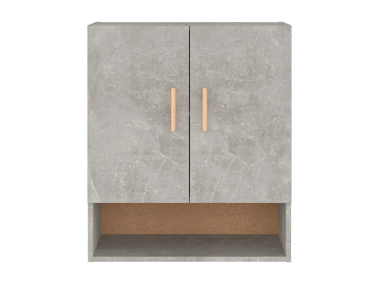 Armário parede 60x31x70cm derivados de madeira cinzento cimento