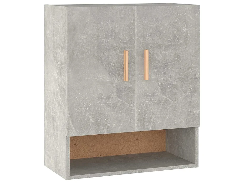 Armoire murale Gris béton 60x31x70 cm Bois d'ingénierie