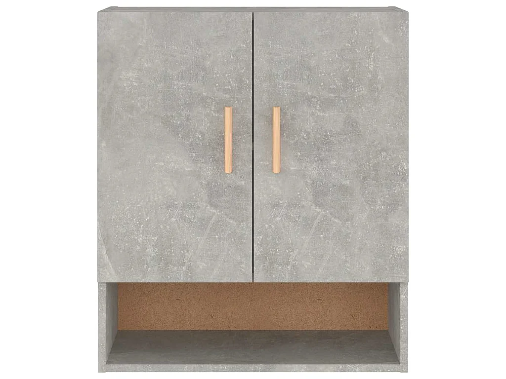 Armoire murale Gris béton 60x31x70 cm Bois d'ingénierie