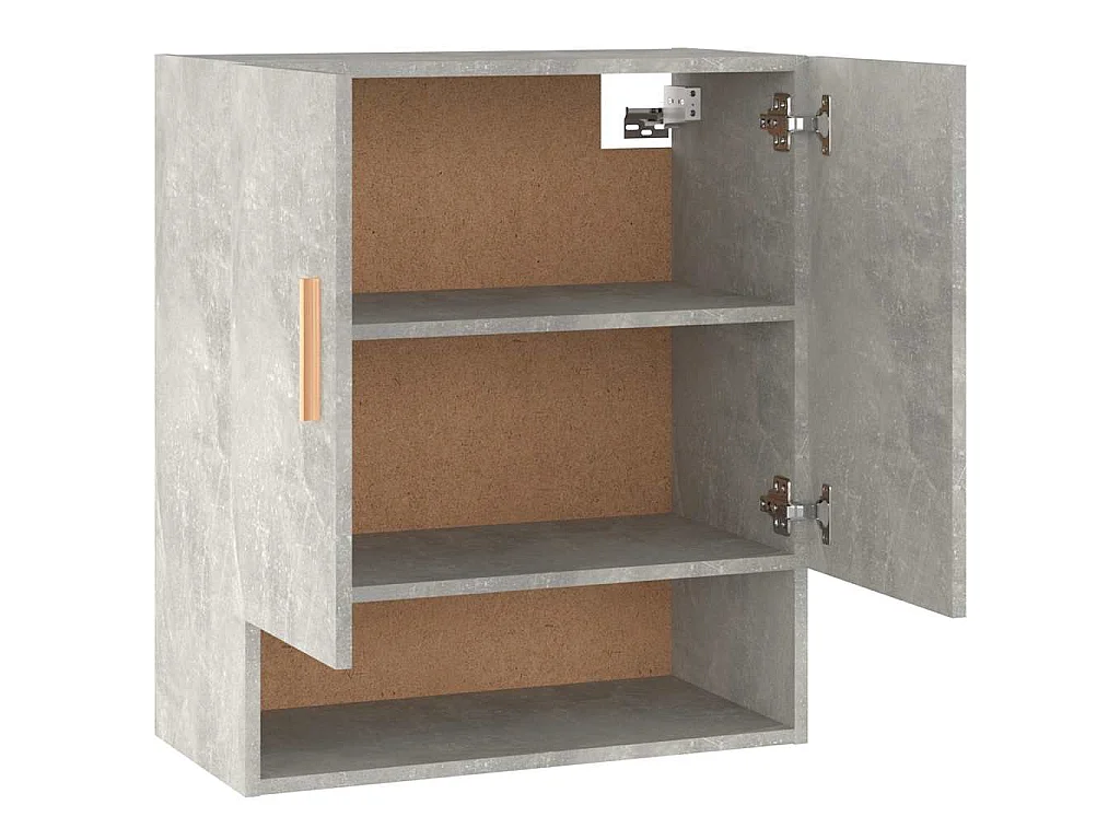 Armoire murale Gris béton 60x31x70 cm Bois d'ingénierie