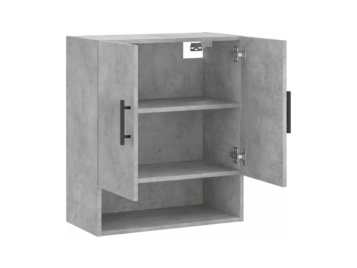 Armoire murale gris béton 60x31x70 cm bois d'ingénierie