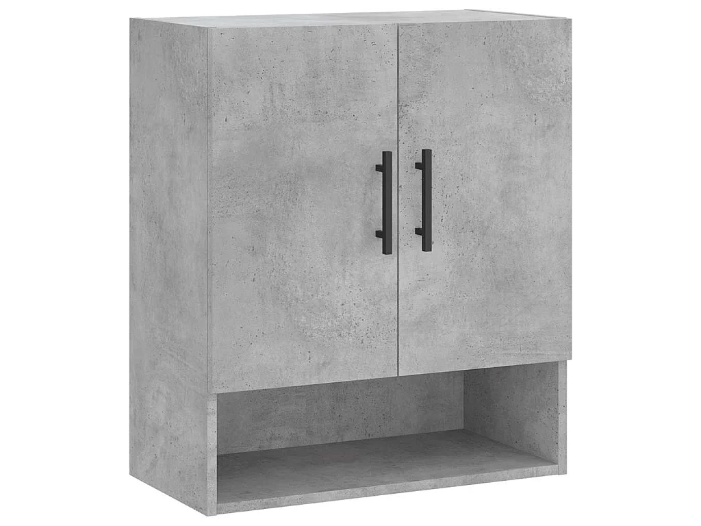 Wandschrank Betongrau 60x31x70 cm Holzwerkstoff