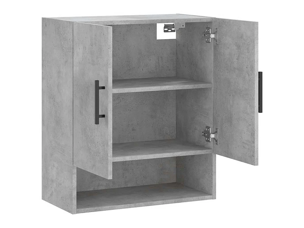 Wandschrank Betongrau 60x31x70 cm Holzwerkstoff