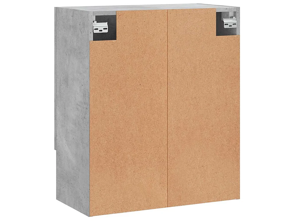 Wandschrank Betongrau 60x31x70 cm Holzwerkstoff