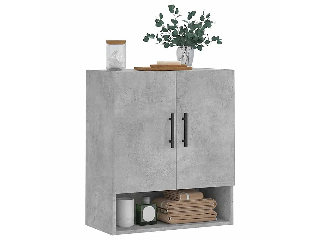 Wandschrank Betongrau 60x31x70 cm Holzwerkstoff
