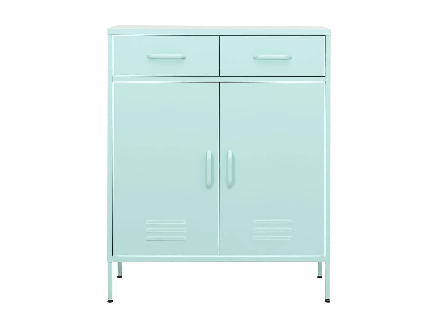 Lagerschrank Minzgrün 80x35x101,5 cm Stahl