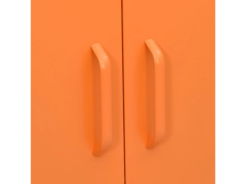 Lagerschrank Orange 80x35x101,5 cm Stahl