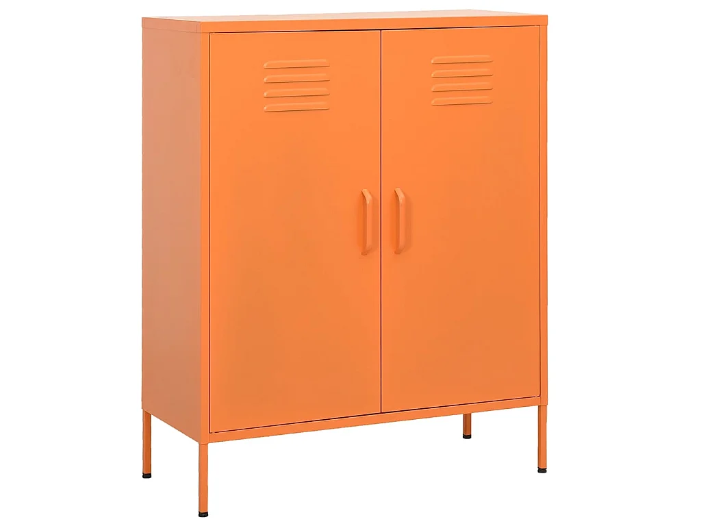 Armário de arrumação aço 80x35x101,5 cm laranja