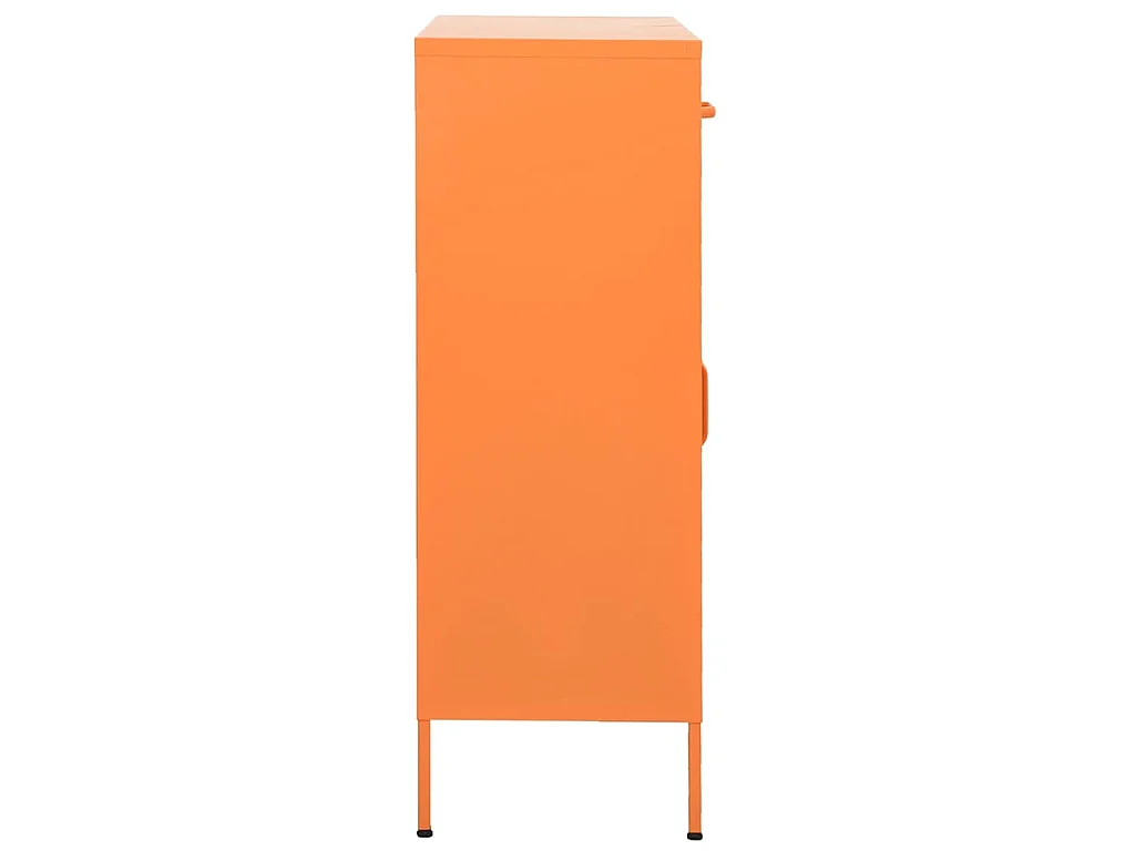 Armário de arrumação aço 80x35x101,5 cm laranja