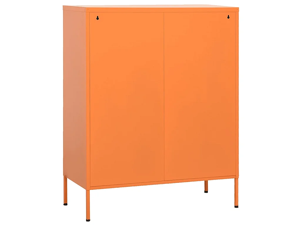Armário de arrumação aço 80x35x101,5 cm laranja