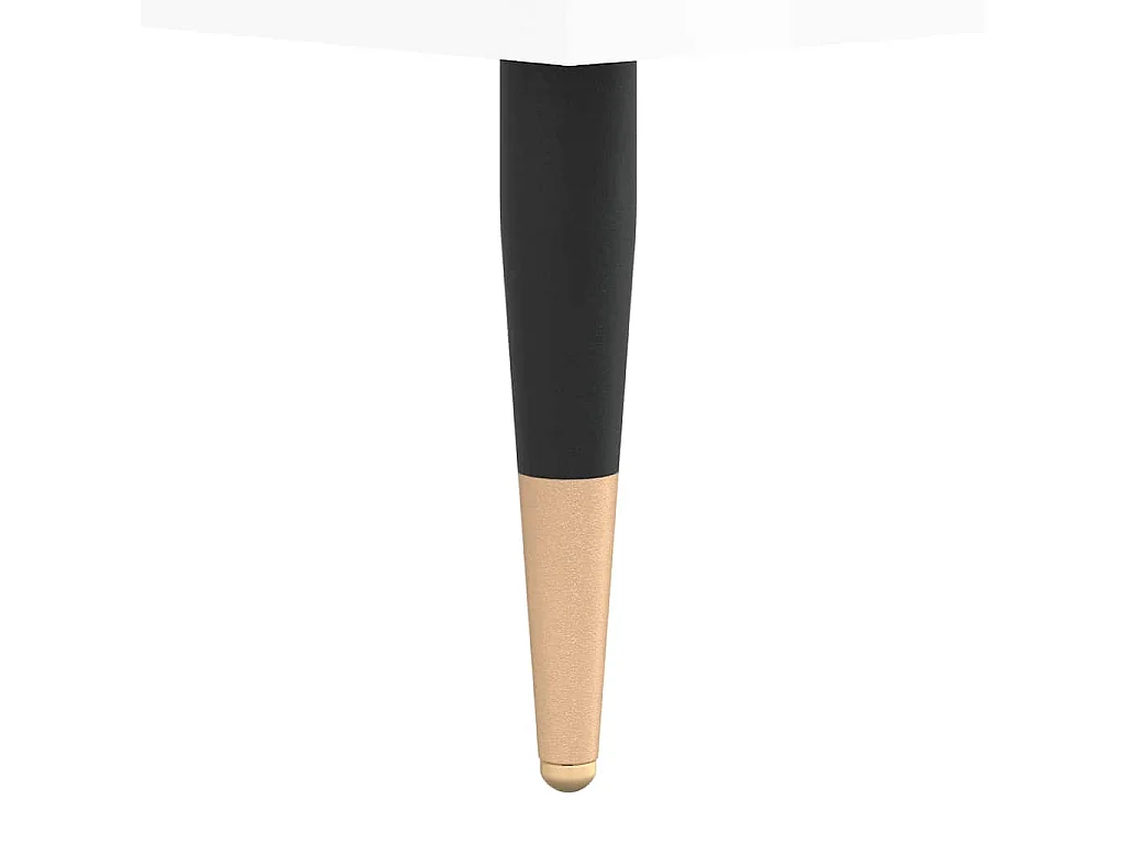Plattenschrank Hochglanz-Weiß 85x38x48 cm Holzwerkstoff