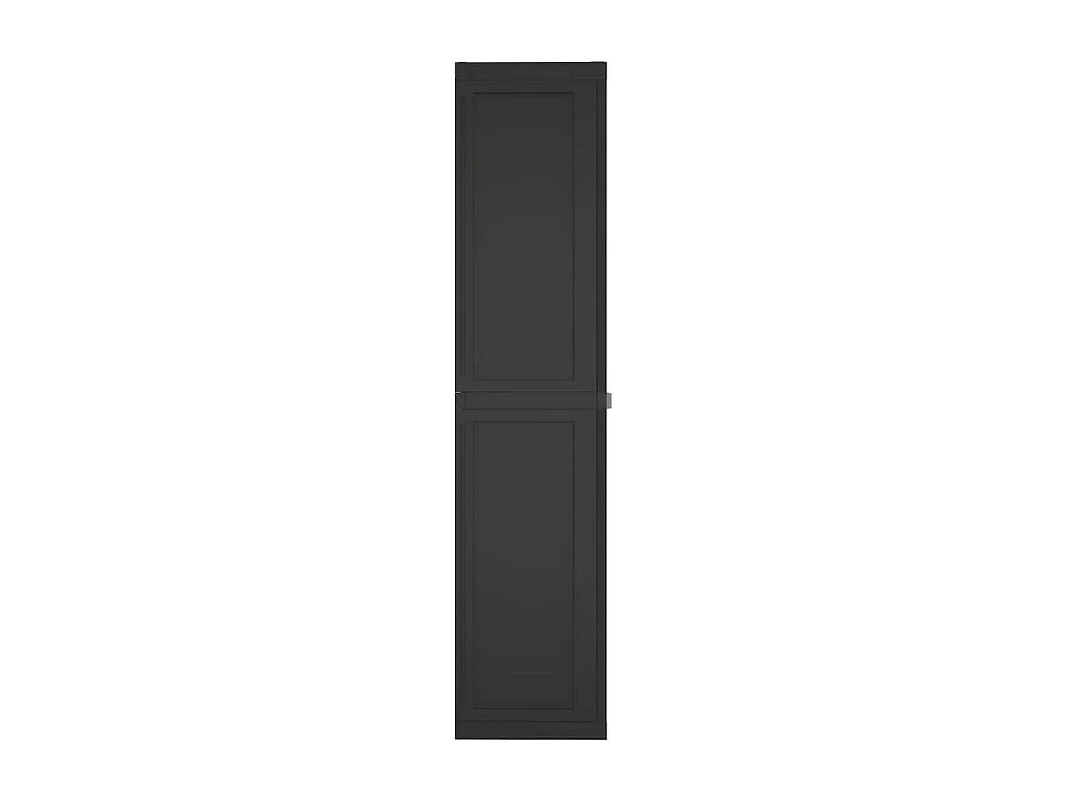 Armoire de rangement d'extérieur noir 97x37x165 cm PP