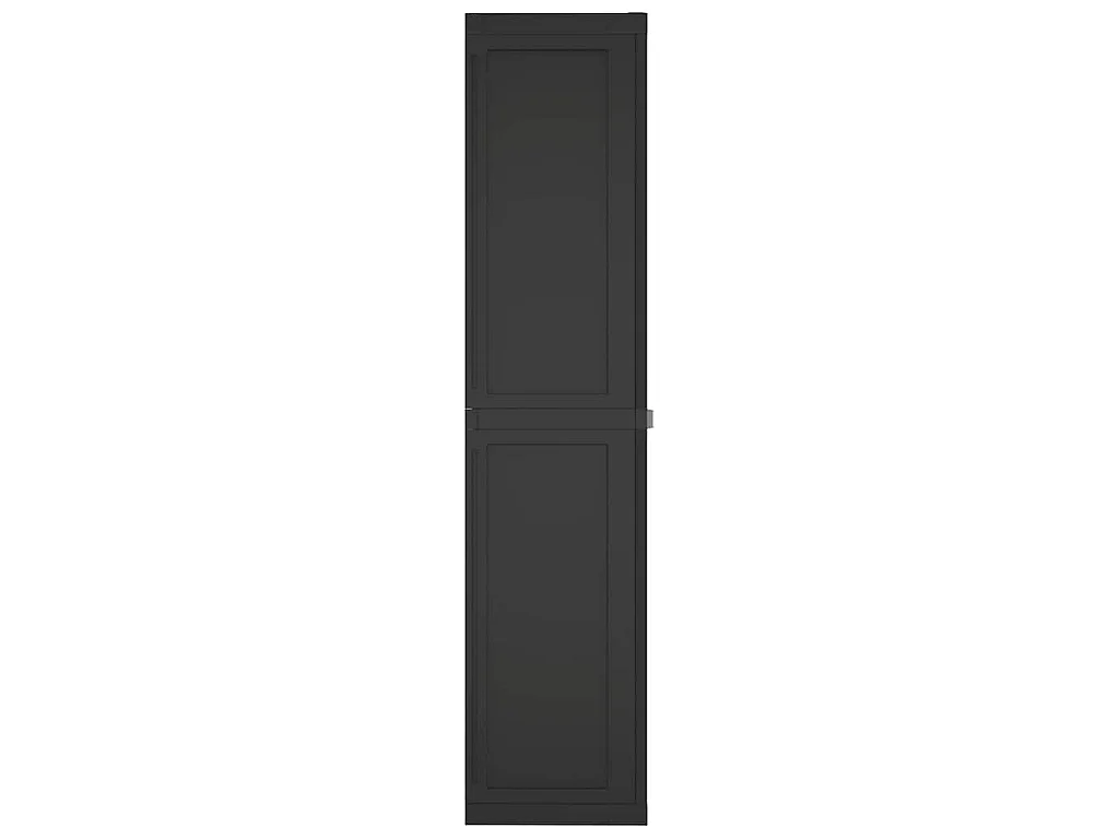 Gartenschrank Schwarz 97x37x165 cm PP