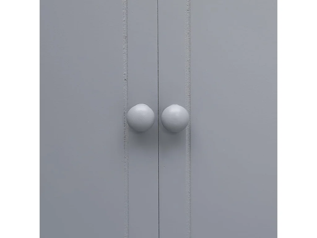 Armoire de salle de bain Gris 46x24x116 cm Bois de Paulownia