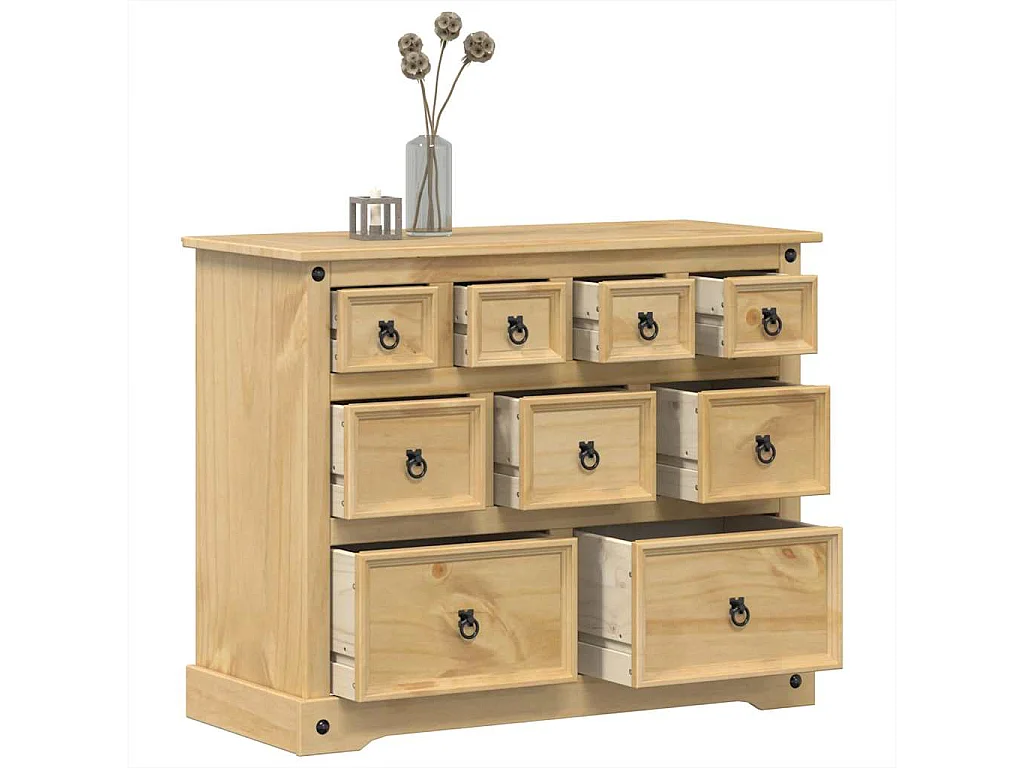 Commode Corona 101x45x82 cm bois massif de pin