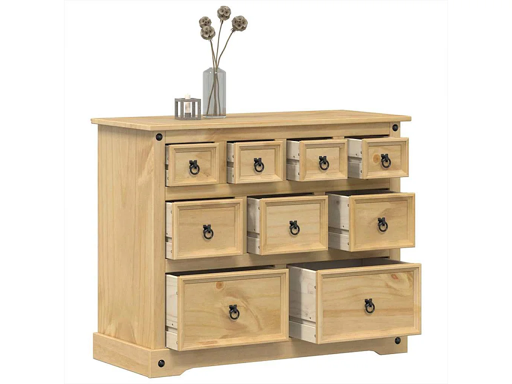 Ladekast Corona 101x45x82 cm massief grenenhout