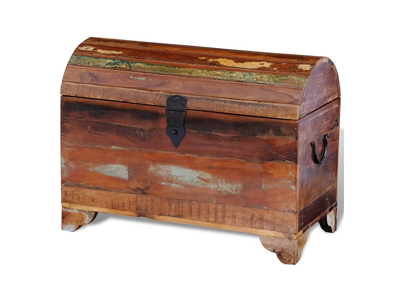 Coffre de rangement Bois de récupération massif