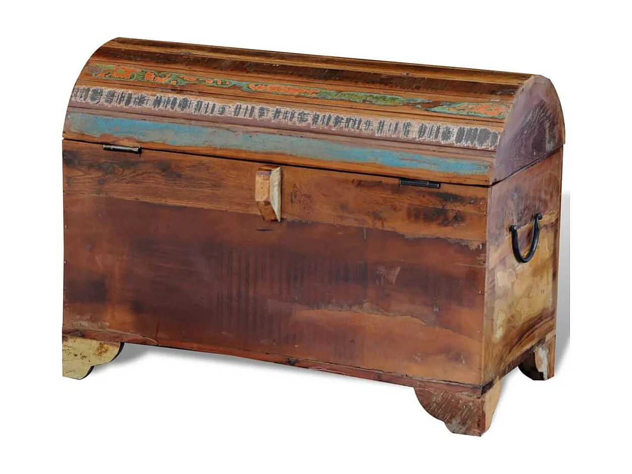 Arca de arrumação em madeira reciclada maciça