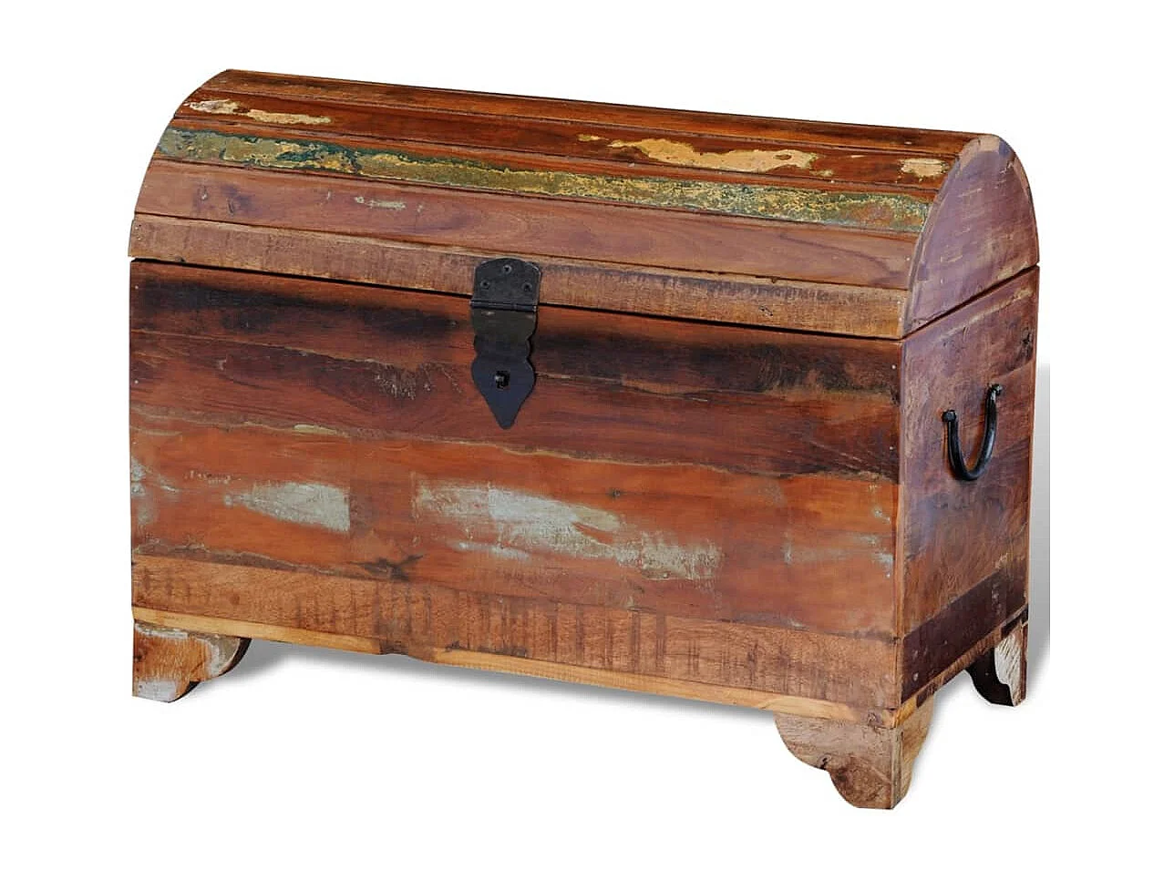 Coffre de rangement Bois de récupération massif