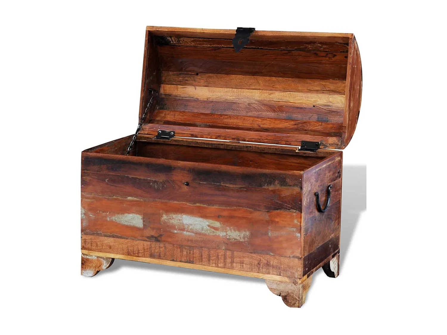 Coffre de rangement Bois de récupération massif