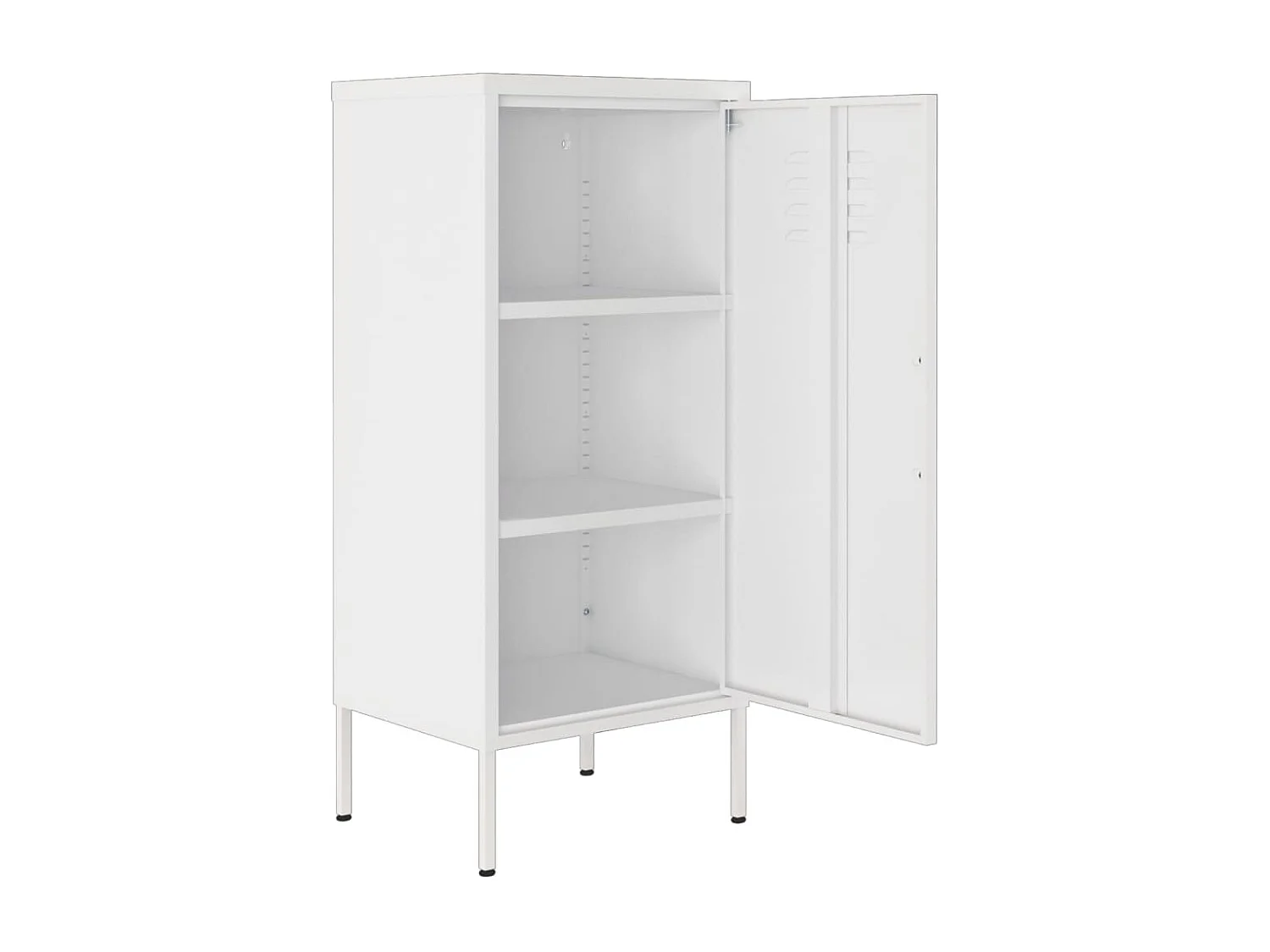 Armadietto Bianco 42,5x35x101,5 cm in Acciaio