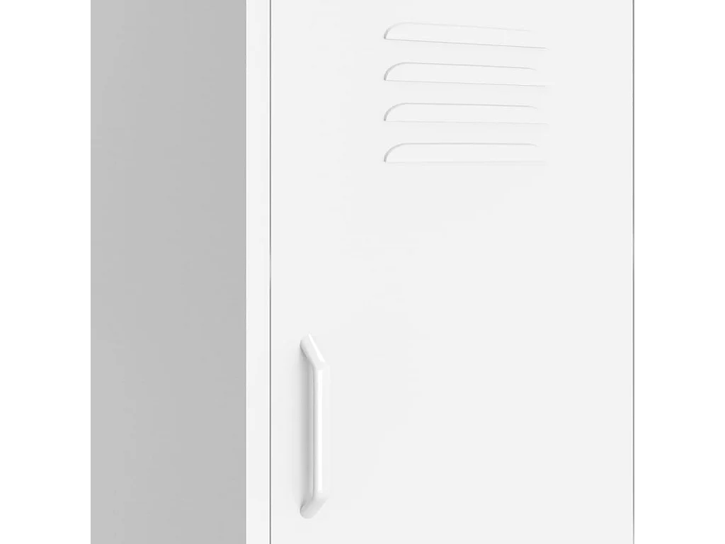 Armadietto Bianco 42,5x35x101,5 cm in Acciaio