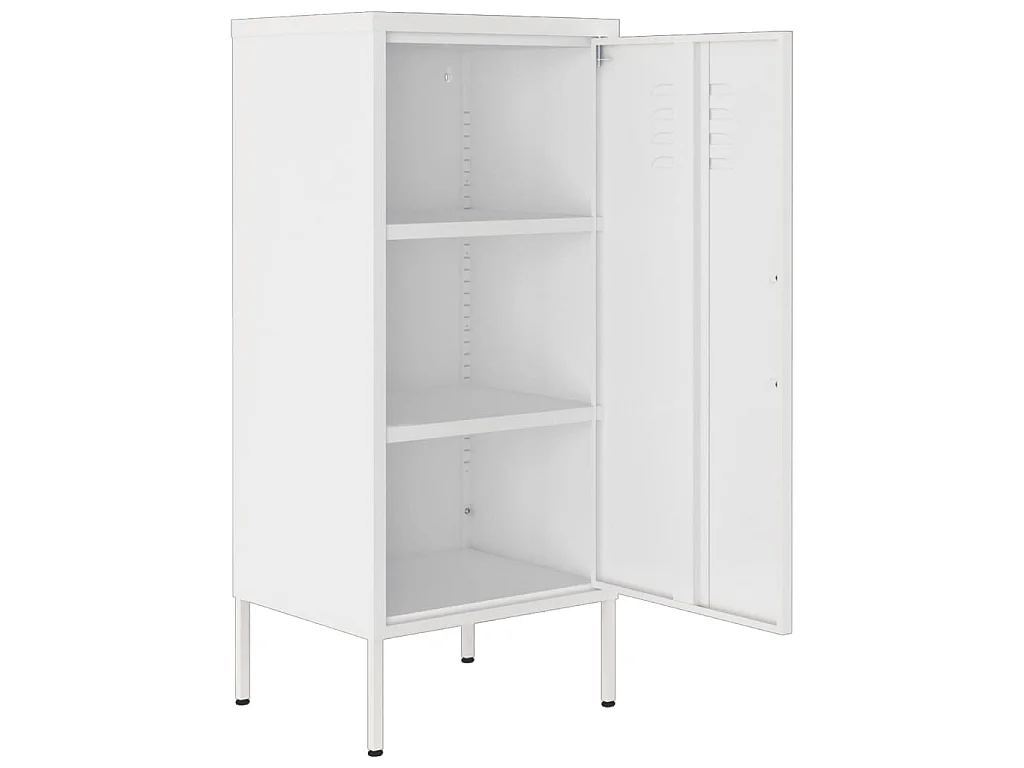 Armoire de rangement Blanc 42,5x35x101,5 cm Acier