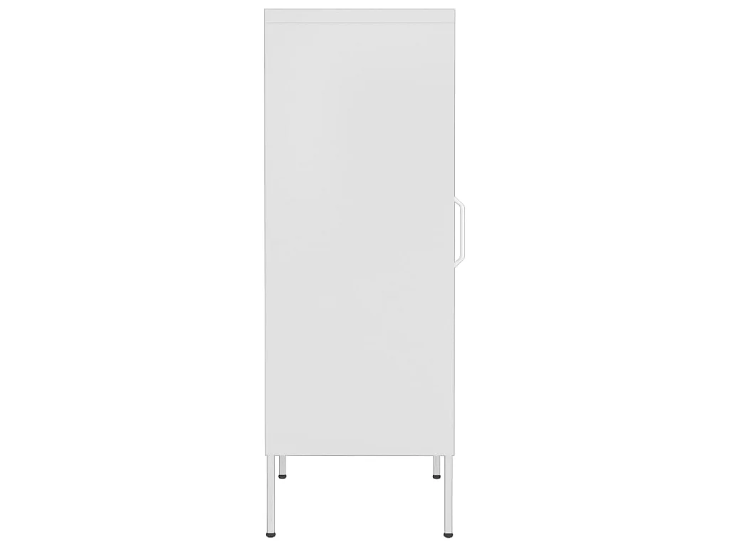 Armadietto Bianco 42,5x35x101,5 cm in Acciaio