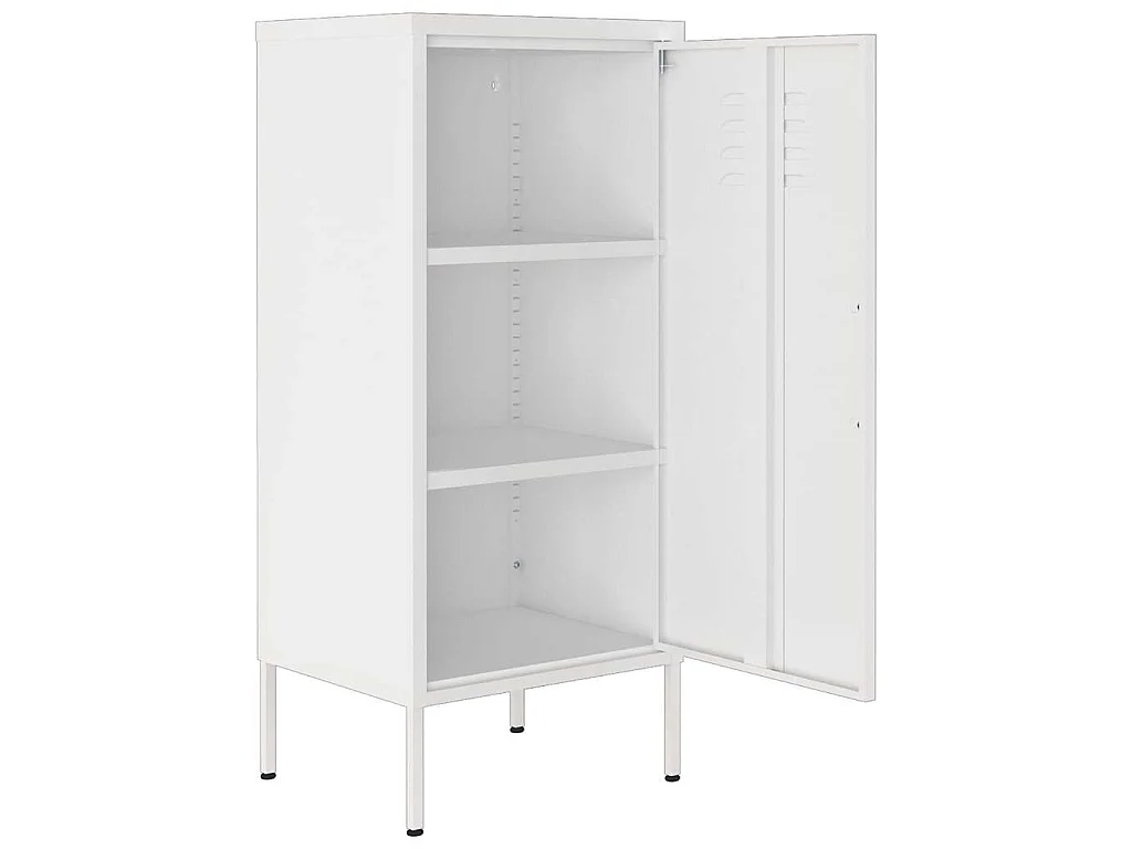 Armadietto Bianco 42,5x35x101,5 cm in Acciaio
