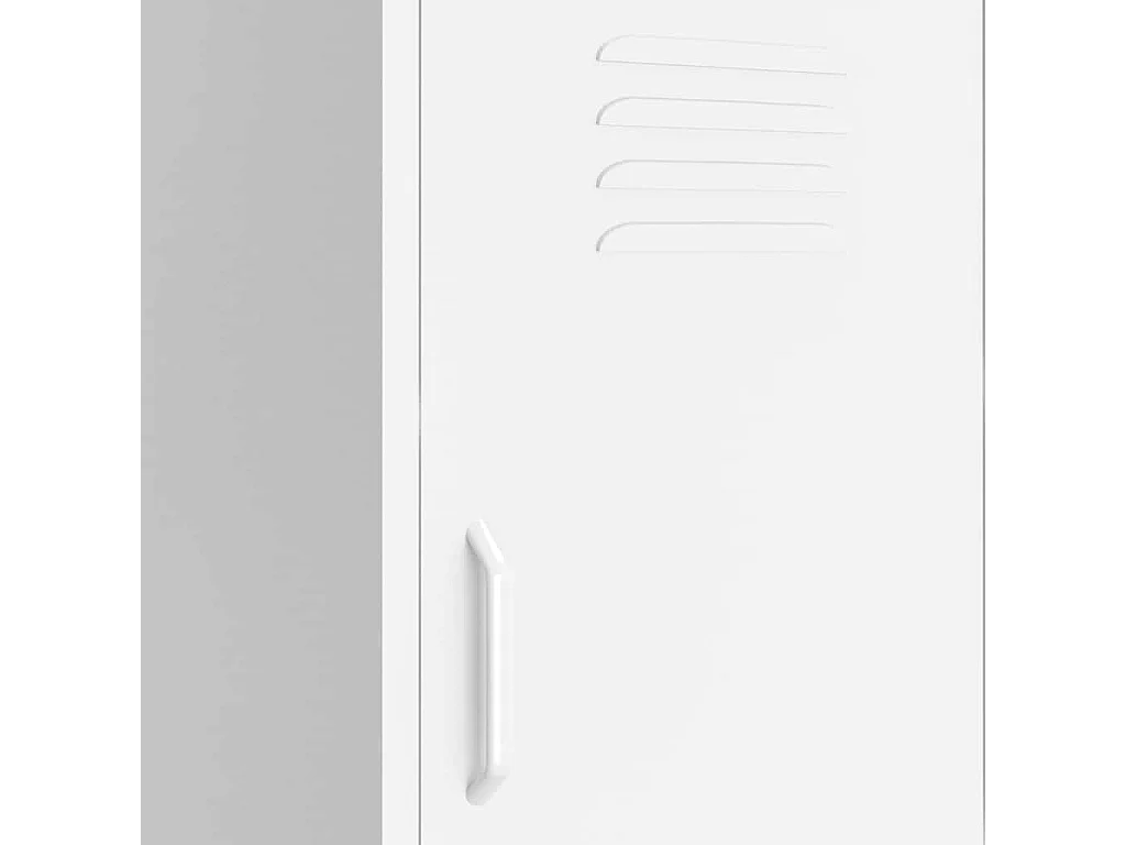 Armadietto Bianco 42,5x35x101,5 cm in Acciaio