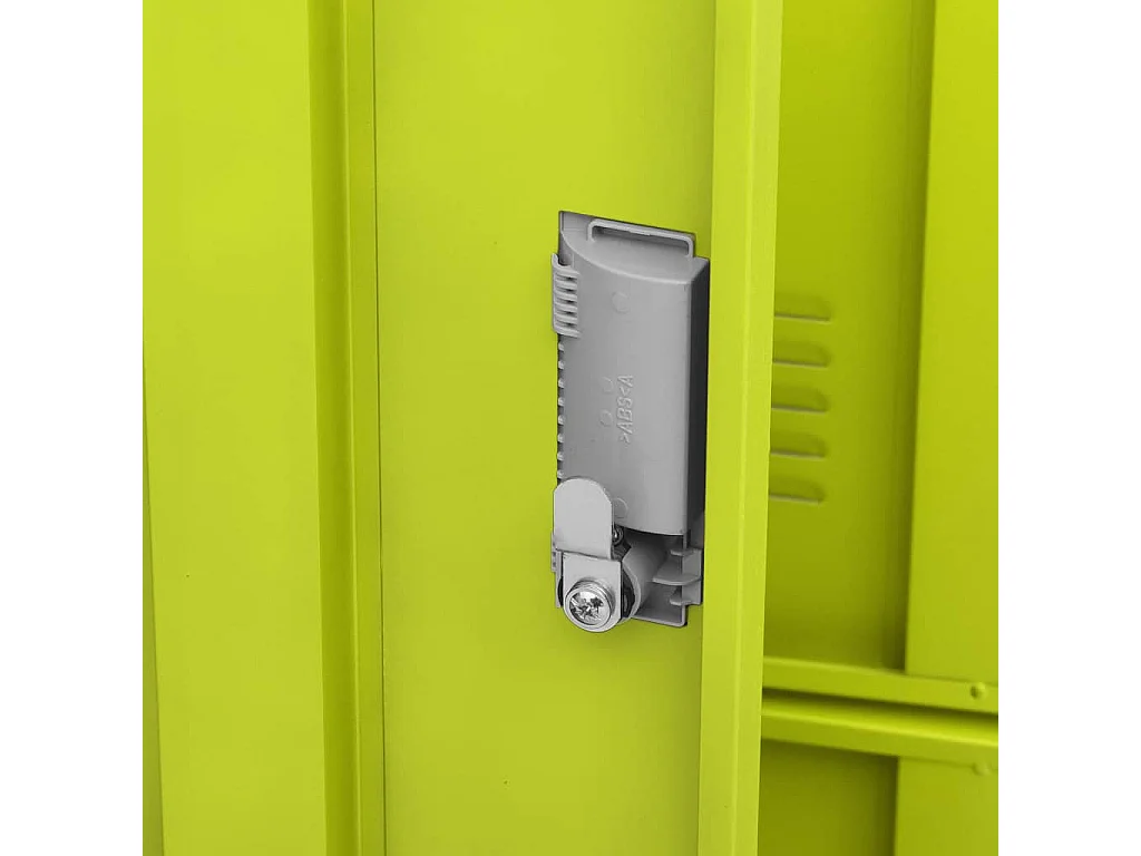 Lockerkast 90x45x92,5 cm staal lichtgrijs en groen