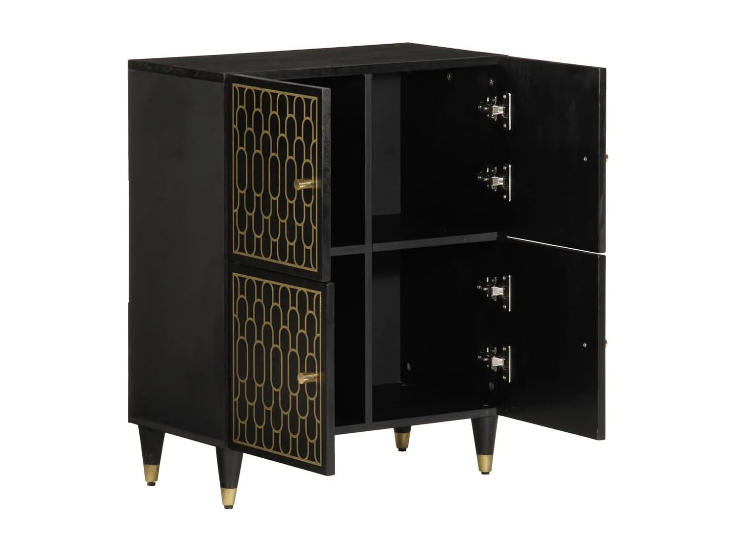 Armoire latérale 60x33x75 cm bois massif de manguier