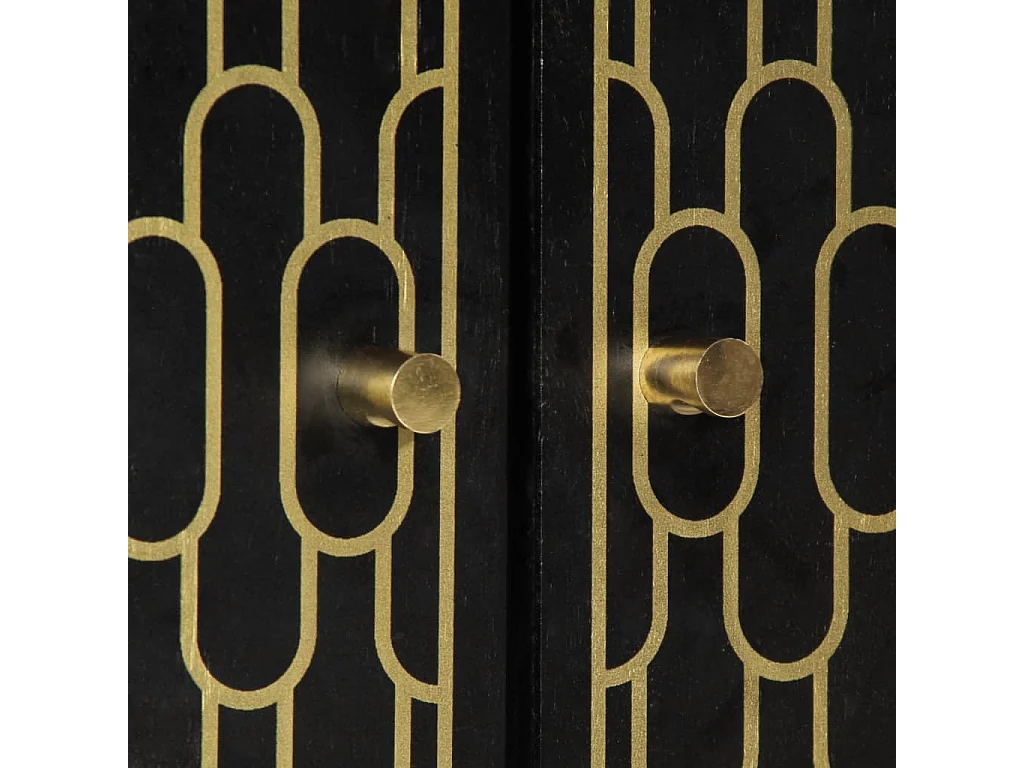 Armoire latérale 60x33x75 cm bois massif de manguier