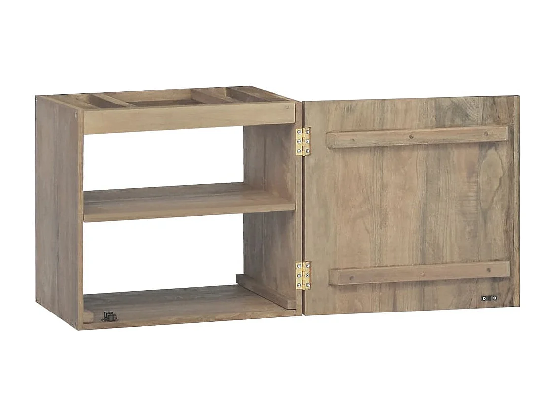 Armoire murale de salle de bain 45x30x40 cm Bois de teck solide