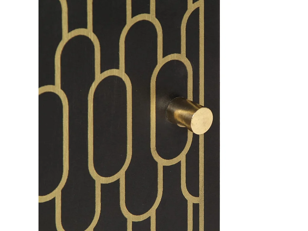 Armoire latérale 40x33x75 cm bois massif de manguier