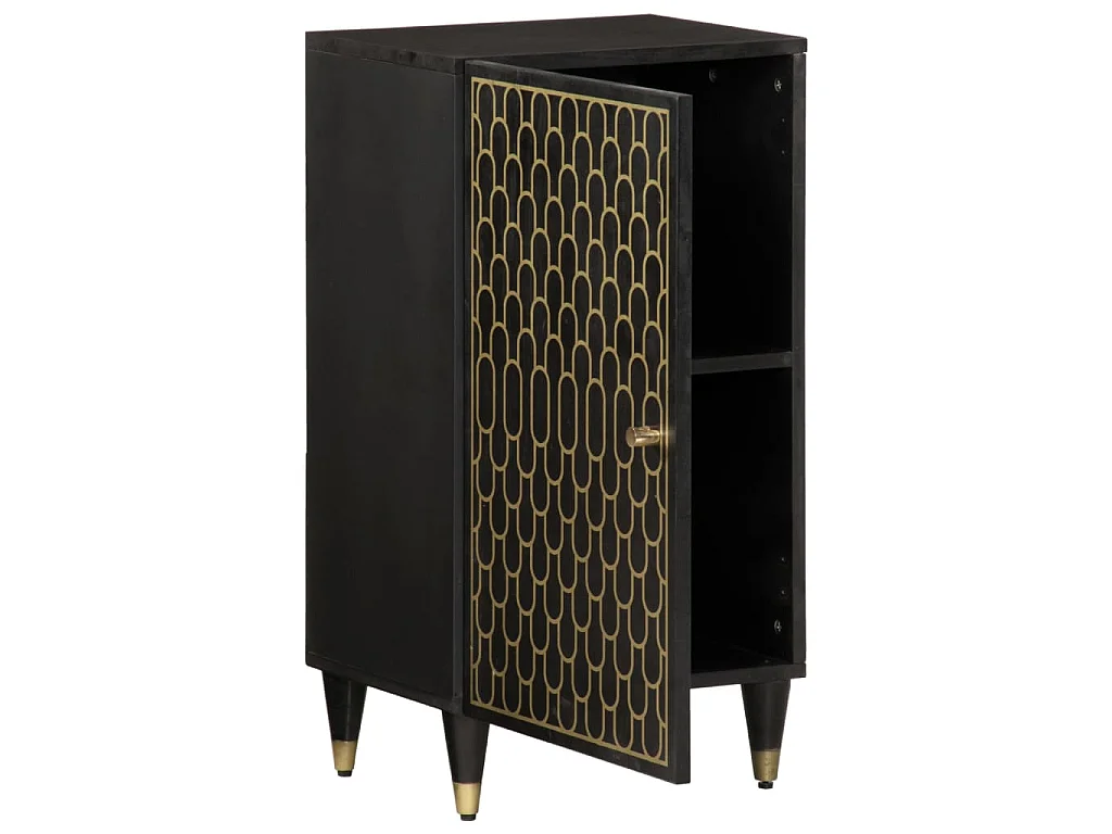 Armoire latérale 40x33x75 cm bois massif de manguier