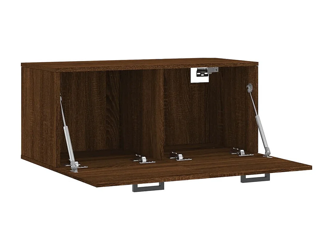 Armoire murale chêne marron 80x36,5x35 cm bois d'ingénierie