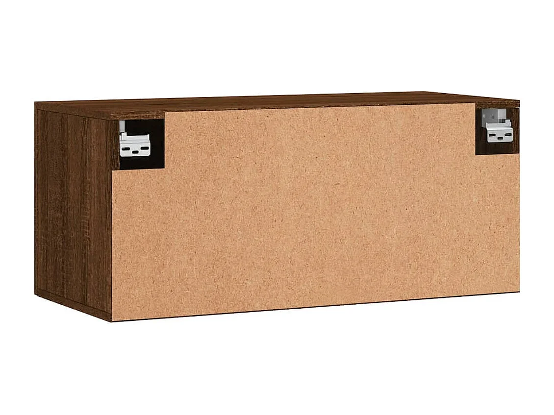 Armoire murale chêne marron 80x36,5x35 cm bois d'ingénierie