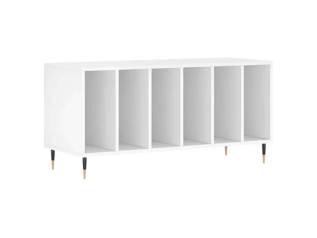 Armoire à disques blanc 100x38x48 cm bois d'ingénierie