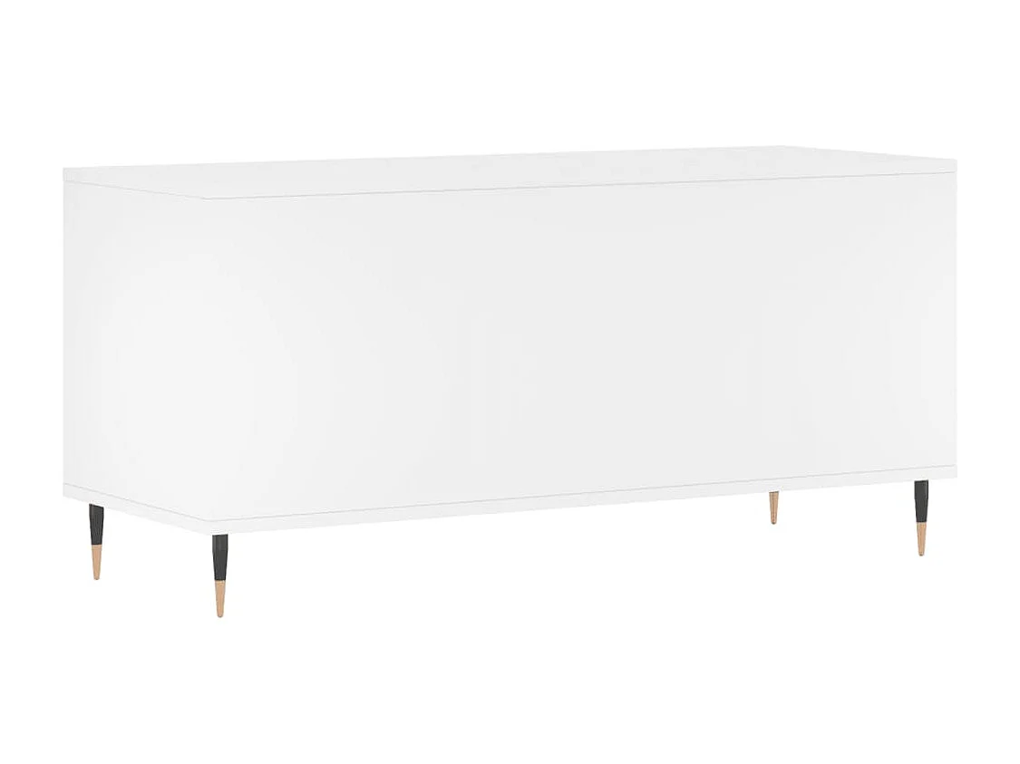 Armoire à disques blanc 100x38x48 cm bois d'ingénierie
