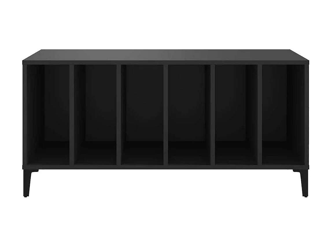 Plattenschrank Schwarz 100x38x48 cm Holzwerkstoff