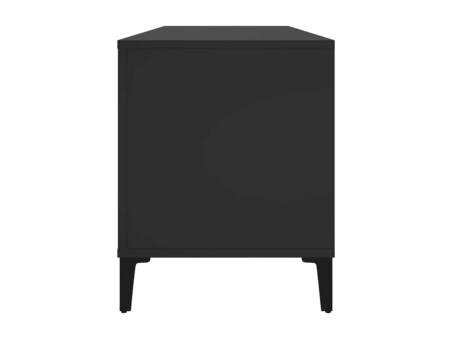 Plattenschrank Schwarz 100x38x48 cm Holzwerkstoff