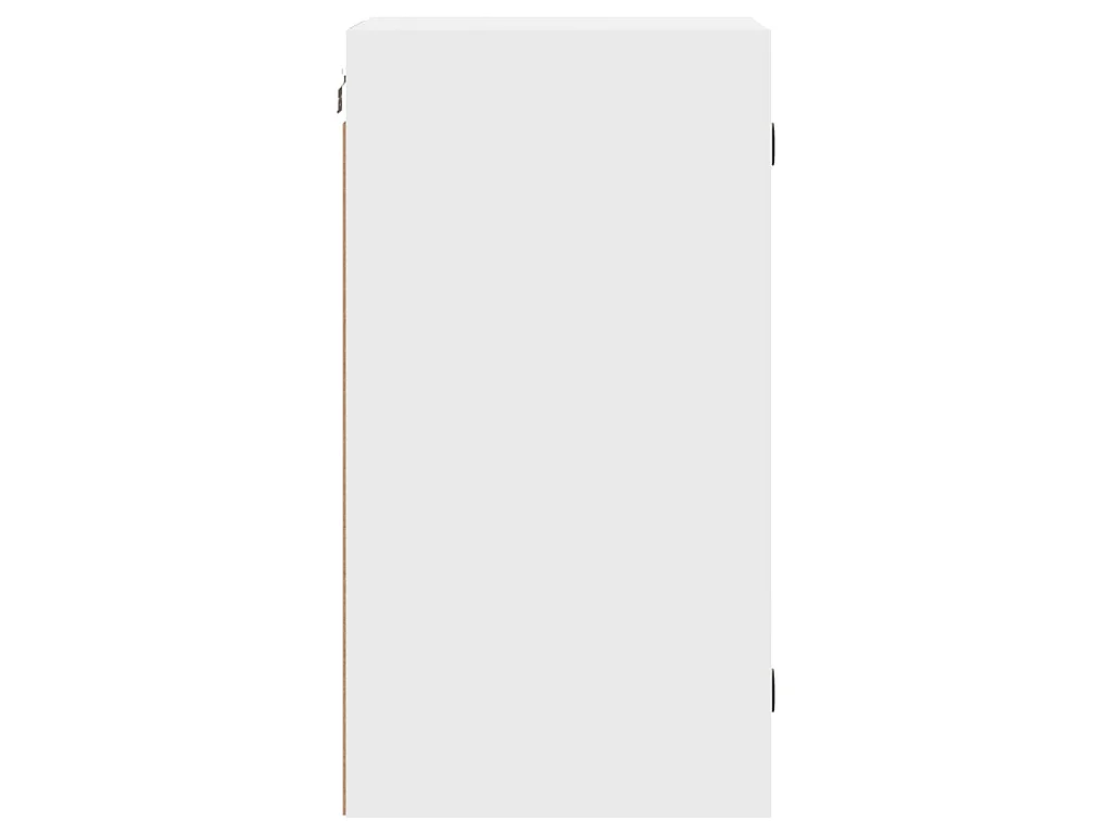 Mobile a Muro con Ante in Vetro Bianco 35x37x68,5 cm