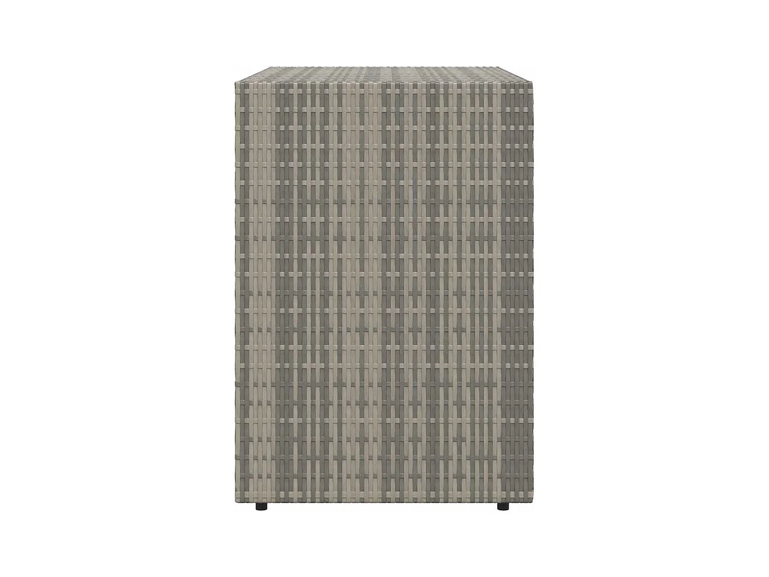 Gartenschrank Grau 100x55,5x80 cm Poly Rattan
